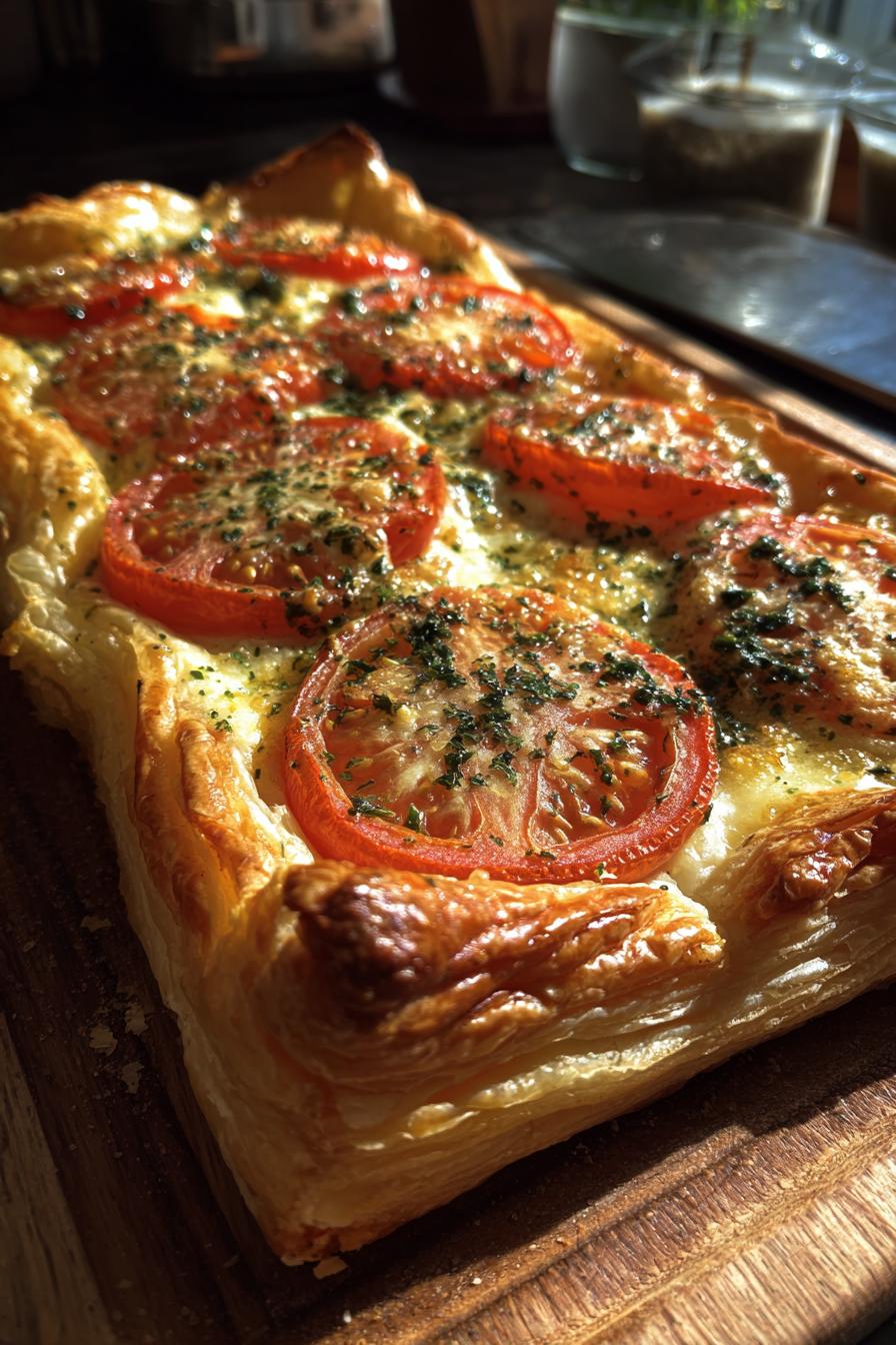 Blätterteig mit Tomaten - detail 1