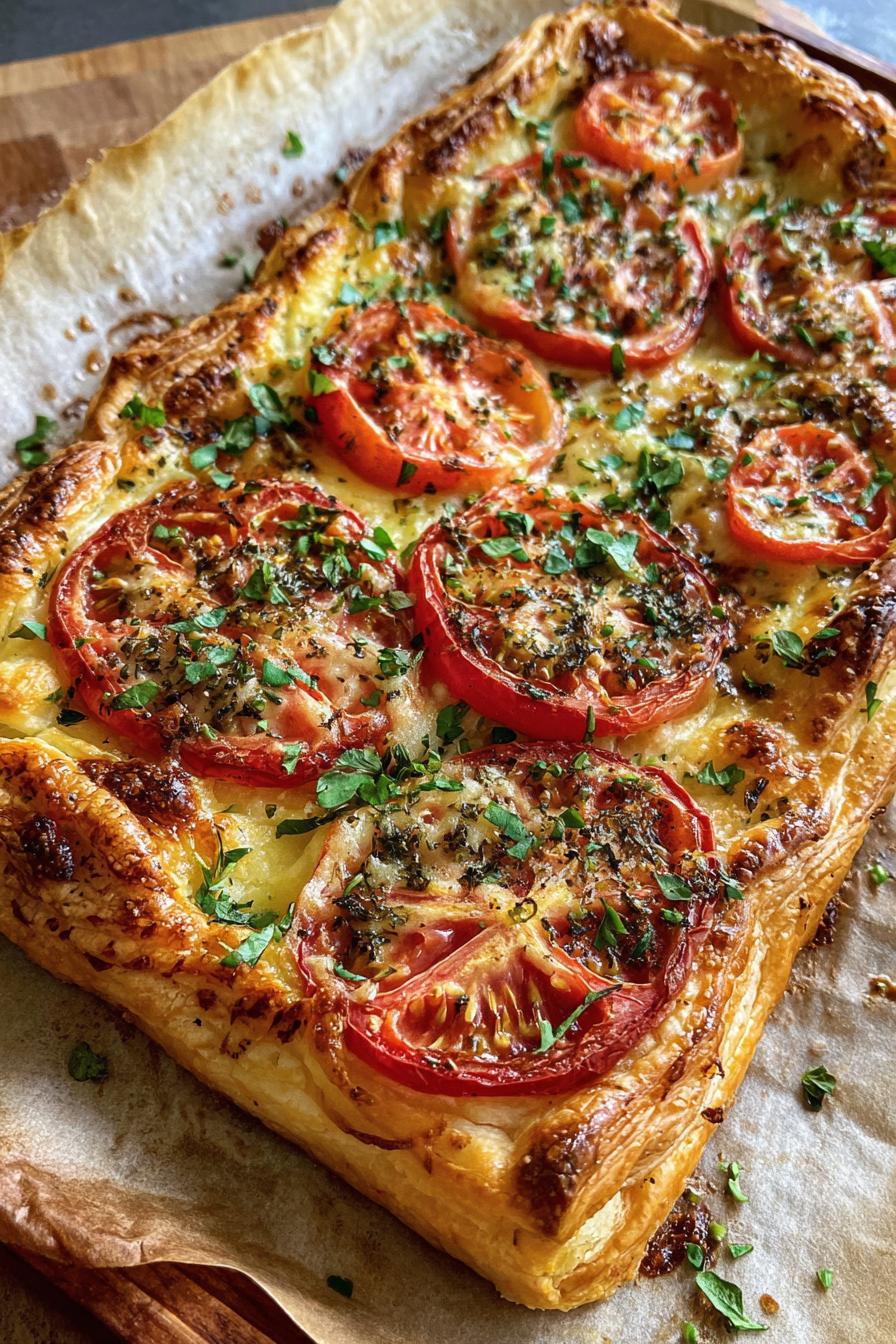 Blätterteig mit Tomaten - detail 2