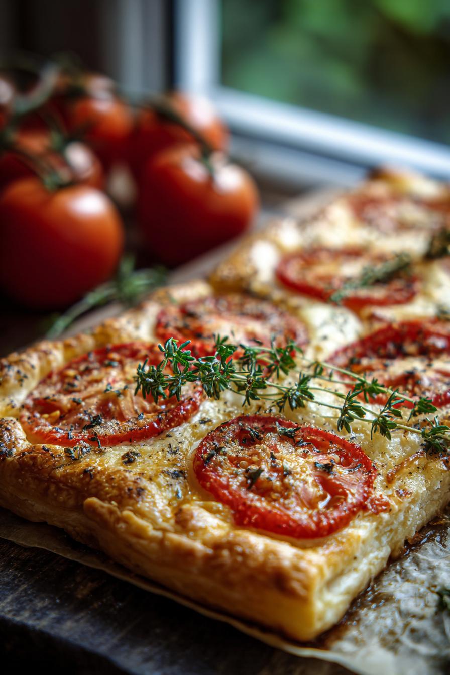 Verflixt lecker: Blätterteig mit Tomaten in 20 Minuten