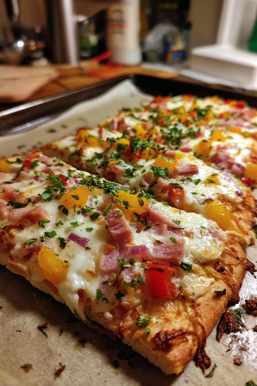 Haferflocken-Joghurt-Fladen – Besser als Pizza - detail 2