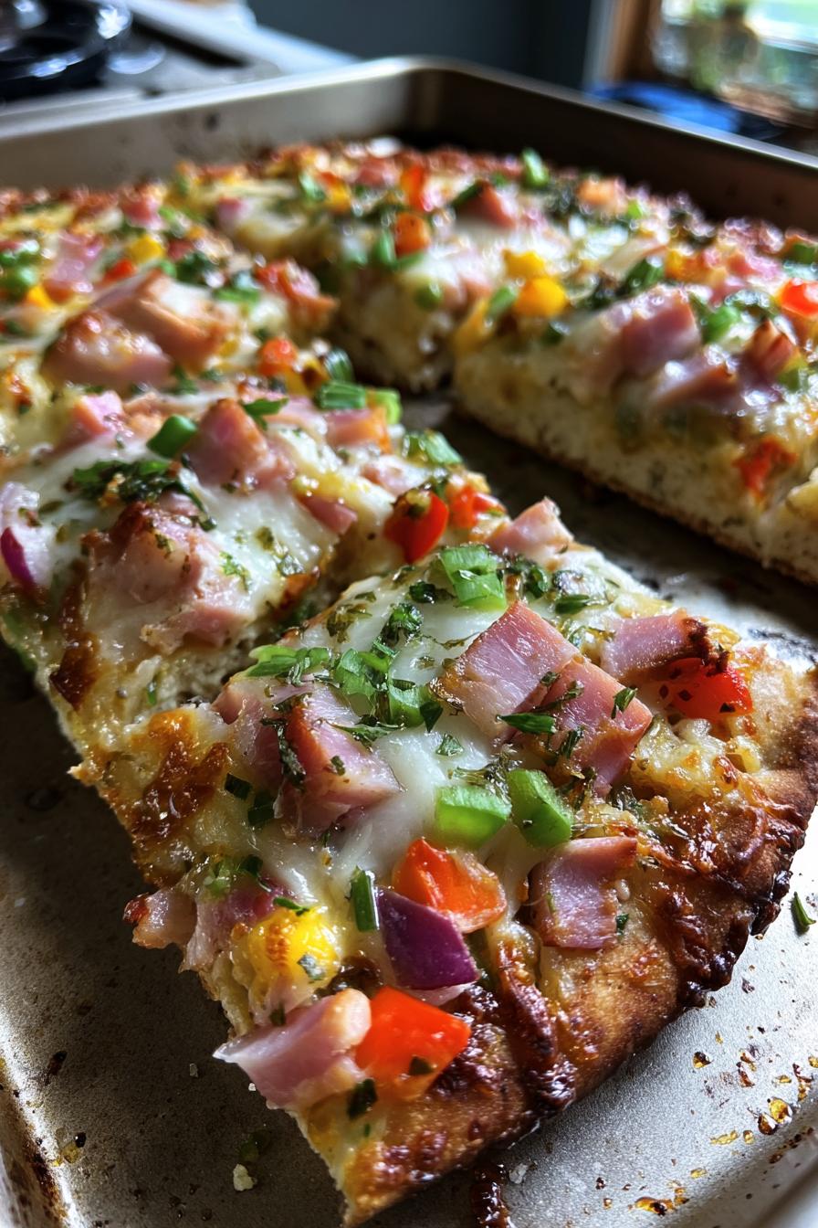 Haferflocken-Joghurt-Fladen – Besser als Pizza - detail 3