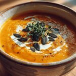 Klassische Kürbissuppe mit Hokkaido