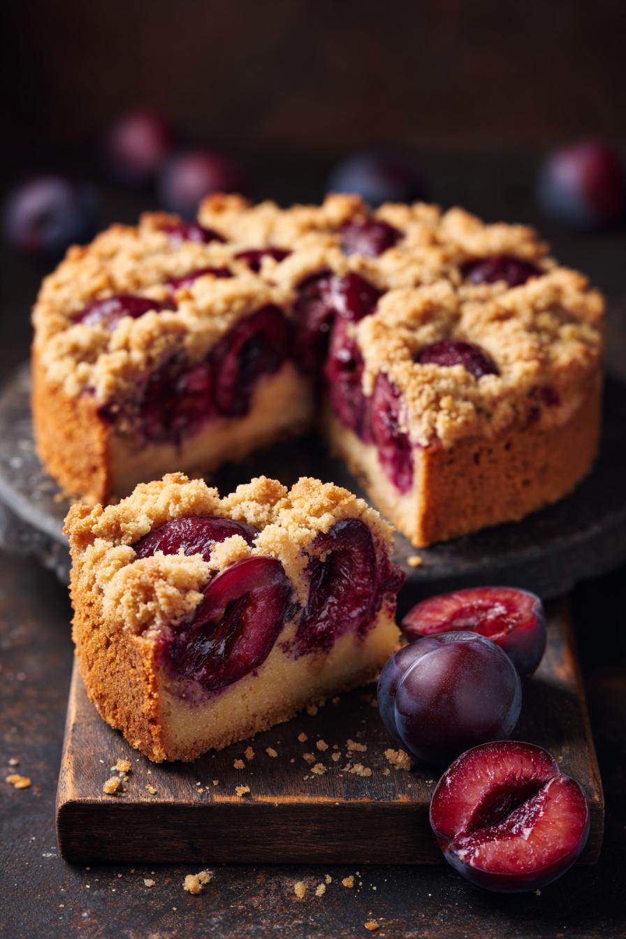 Leckerer Zwetschgenkuchen mit Streusel - detail 2