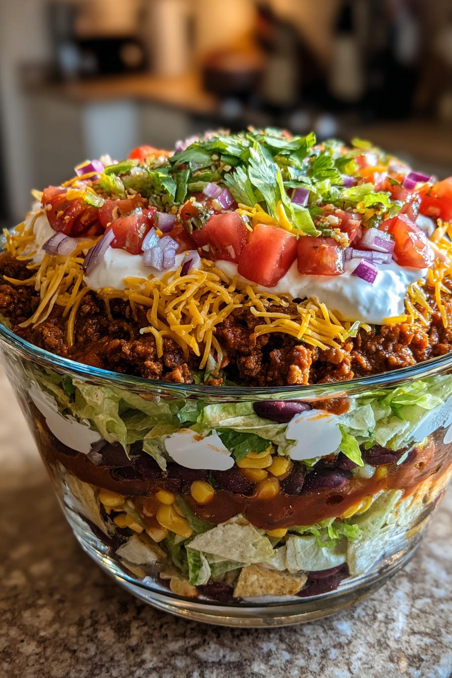 Mexikanischer Schichtsalat - detail 1