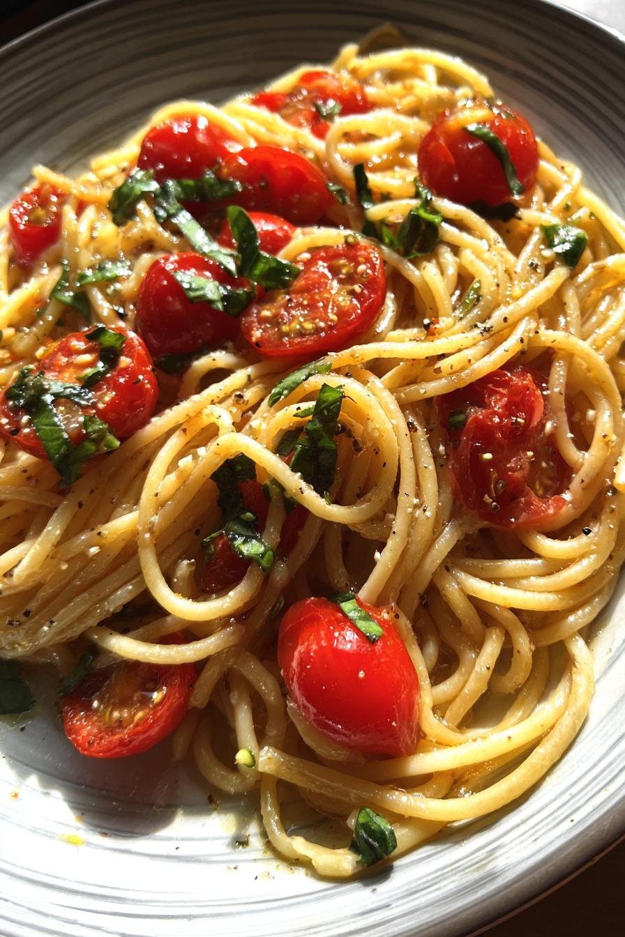 Tomaten-Basilikum Pasta leicht gemacht - detail 1