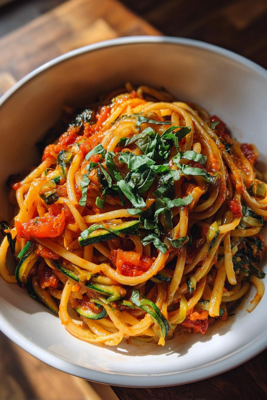 Tomato Zucchini Pasta - detail 1