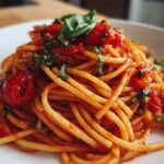 Vegane Tomaten-Basilikum-Pasta
