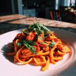 Würzige Tomaten Hähnchen Pasta