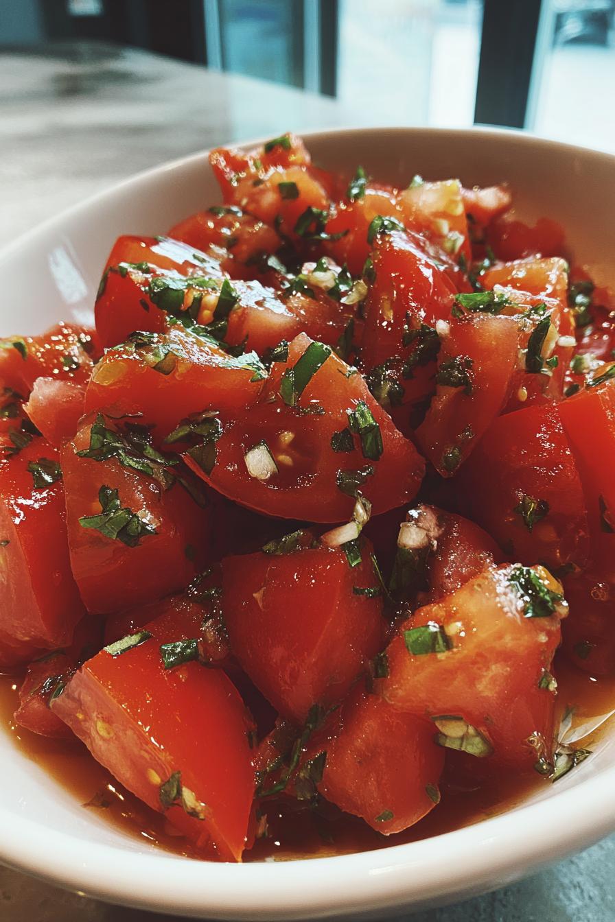 Zesty Marinated Tomatoes Bursting with Freshness - detail 1