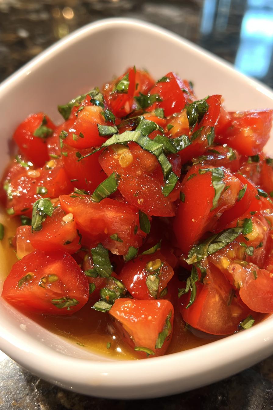 Zesty Marinated Tomatoes Bursting with Freshness - detail 2