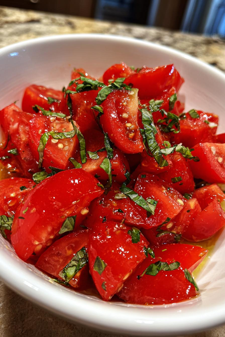 Zesty Marinated Tomatoes Bursting with Freshness - detail 3
