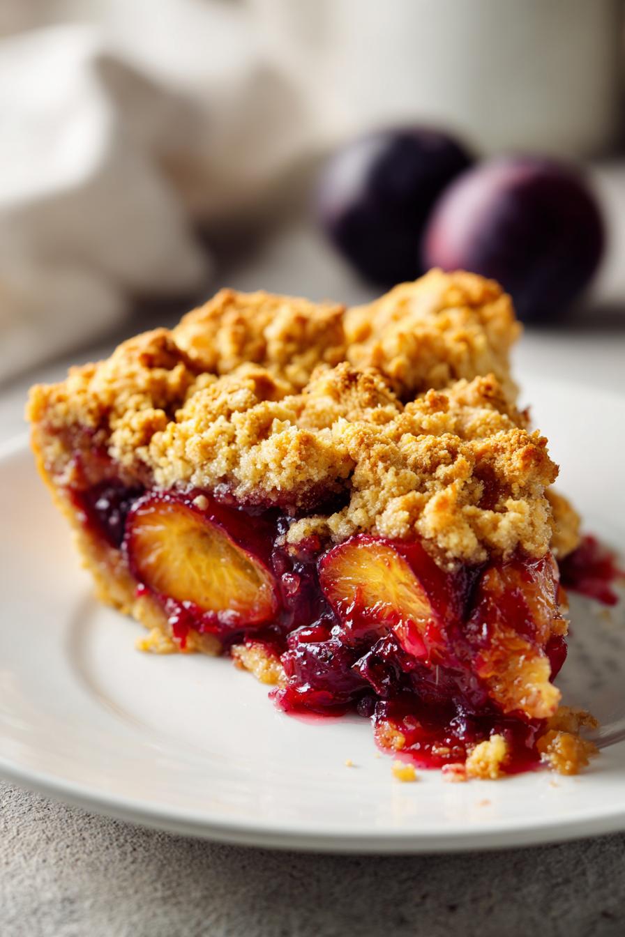 Zwetschgen Crumble - saftig & knusprig - detail 1