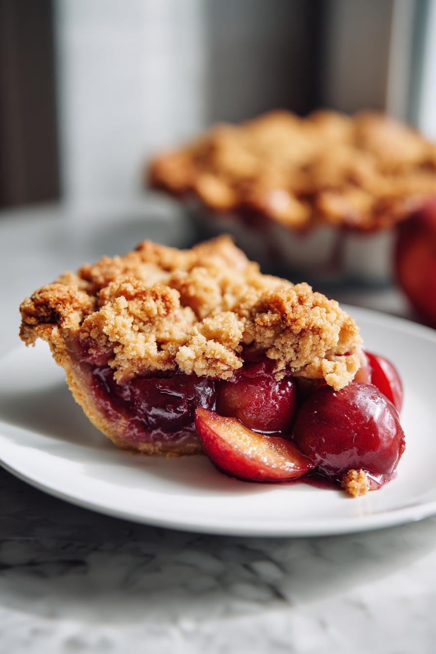Zwetschgen Crumble - saftig & knusprig - detail 2