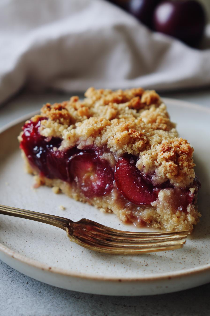 Zwetschgen Crumble - saftig & knusprig - detail 3