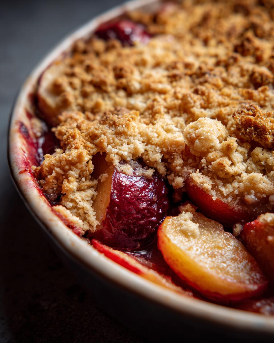 Apfel-Pflaumen-Crumble Rezept - detail 1