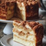Apfel-Schmand-Eierlikörkuchen mit Zimtstreuseln - Rezept mit Eierlikör