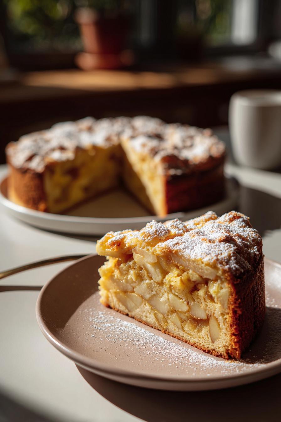 Omas Rezept: Köstlicher Apfelkuchen mit Pudding!