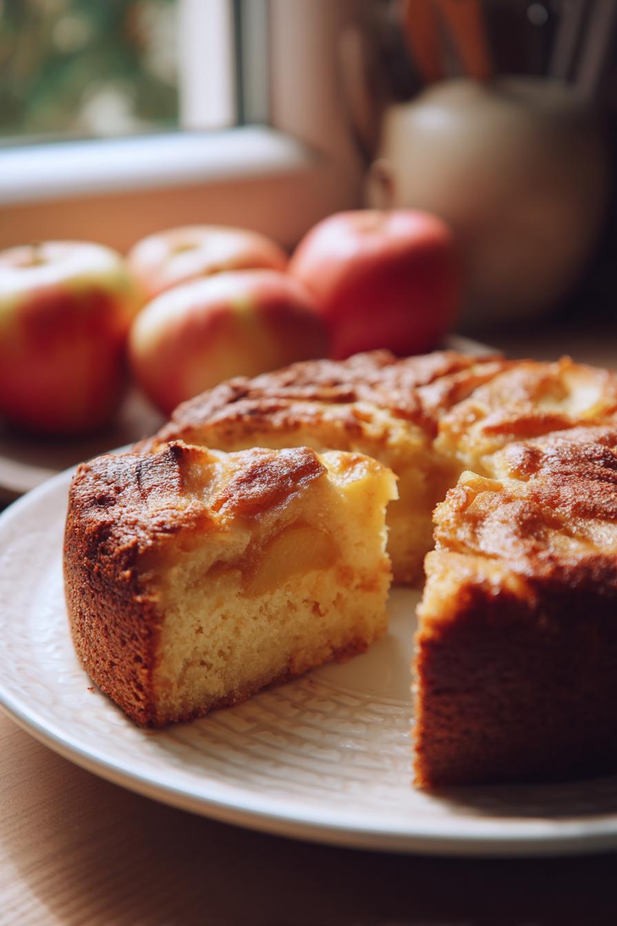 Omas Rezept: Süchtig machender Apfelkuchen mit Vanillepudding