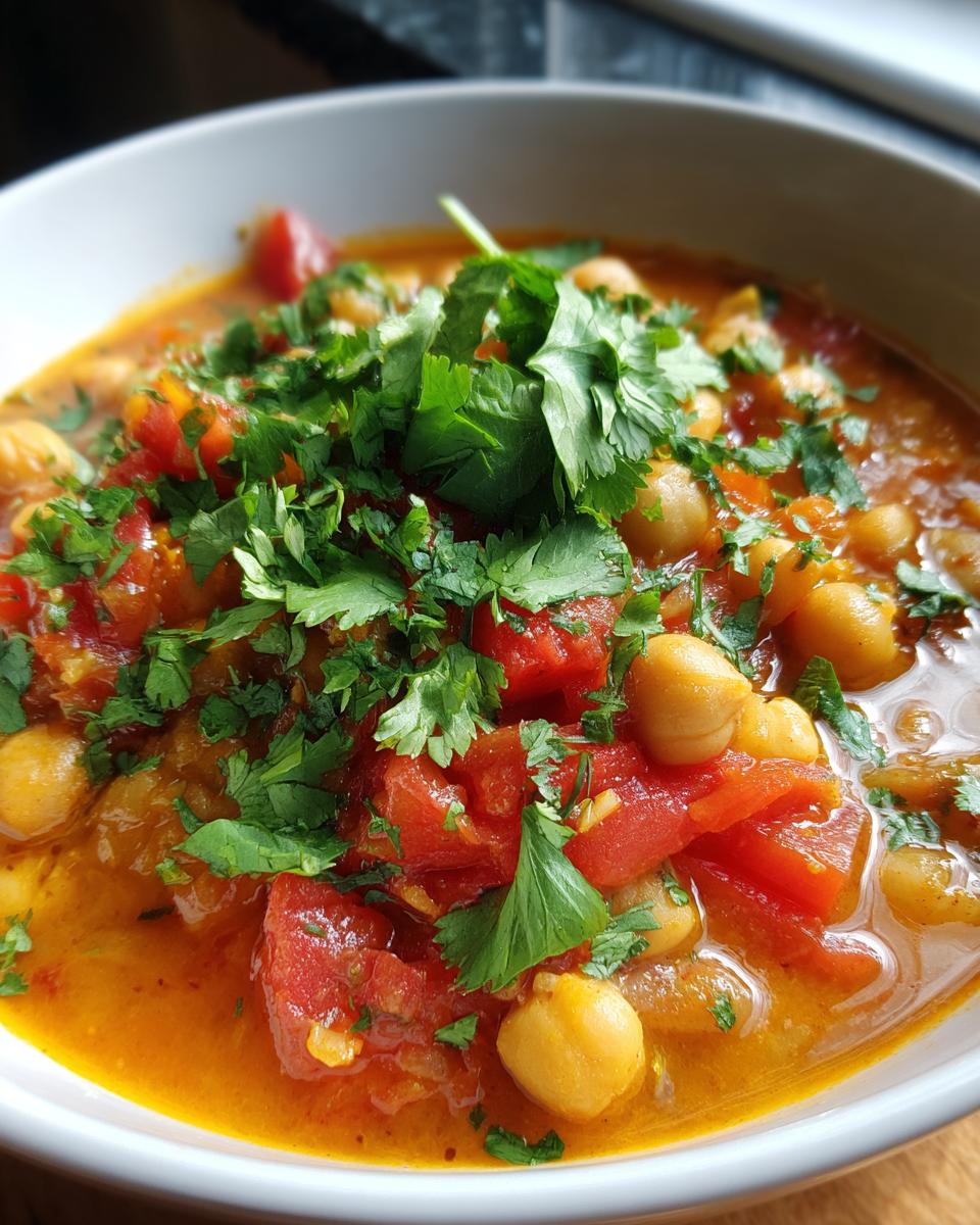 Einfaches Kokos Kichererbsen Curry - detail 1