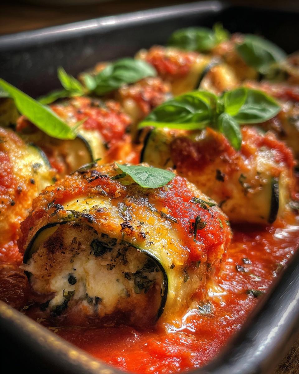 Einfaches Rezept Für Gefüllte Zucchini-Röllchen - detail 2