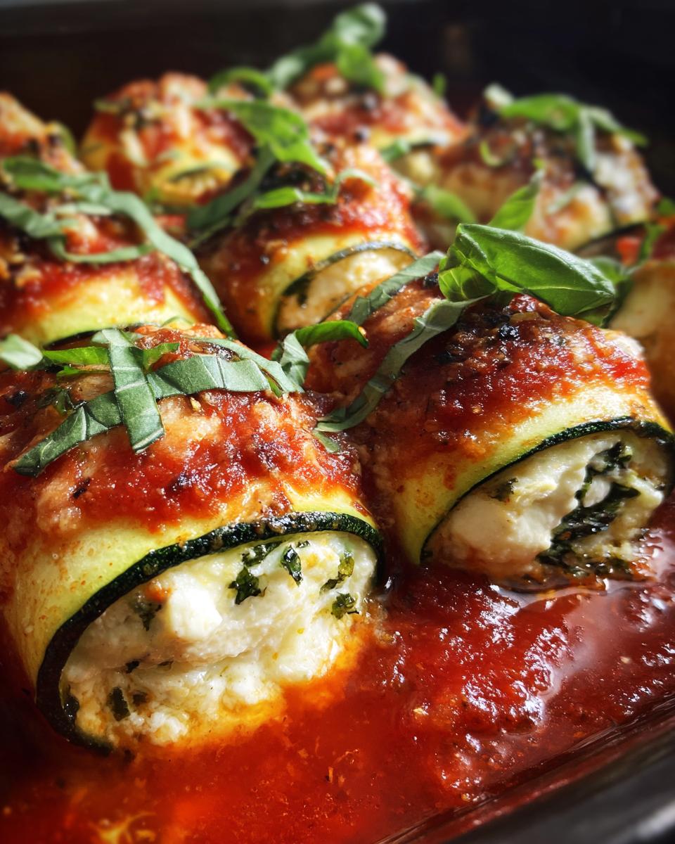 Einfaches Rezept Für Gefüllte Zucchini-Röllchen - detail 3