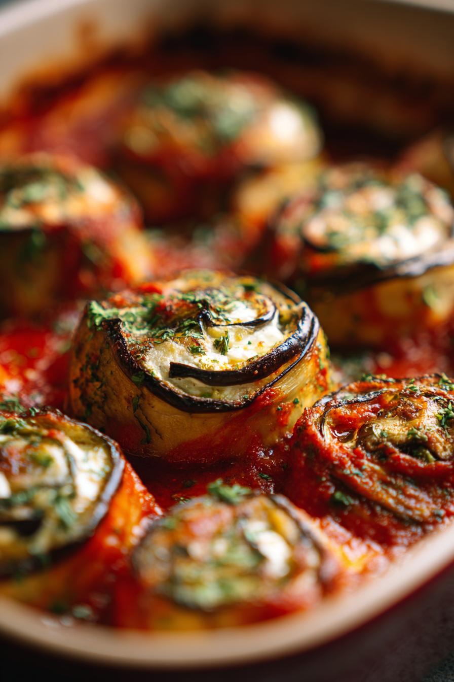 Gefüllte Auberginen-Involtini - detail 3