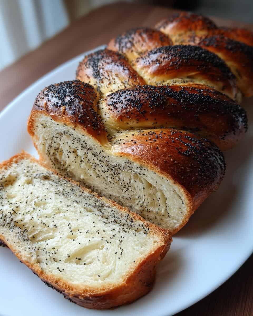 Hefe-Zopf mit Mohnfüllung - detail 1