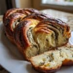 Hefe-Zopf mit Mohnfüllung