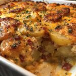 Kartoffel-Auflauf mit Schweinefilet