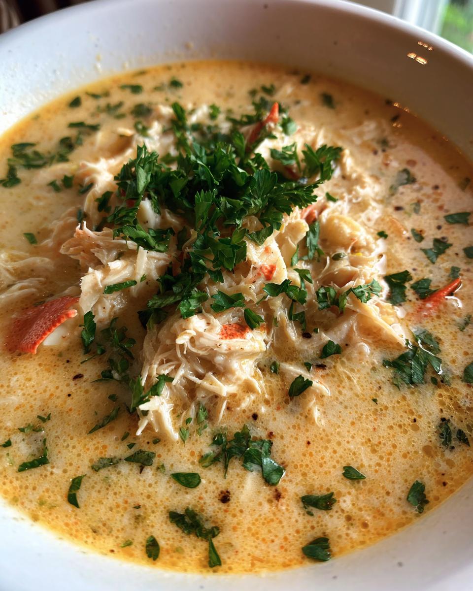 Kartoffelcremesuppe mit Krabben - detail 1