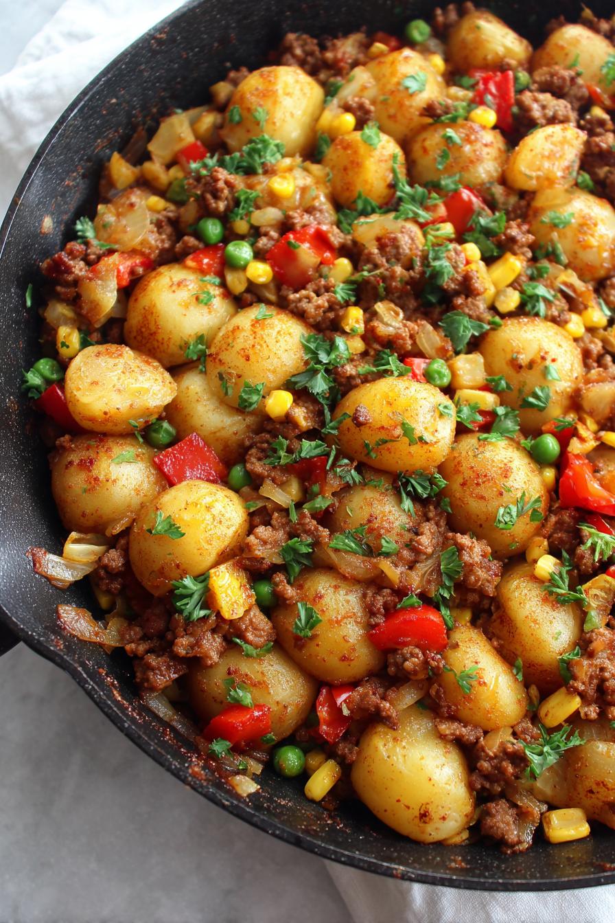 Kartoffelpfanne mit Hackfleisch Rezept - detail 2