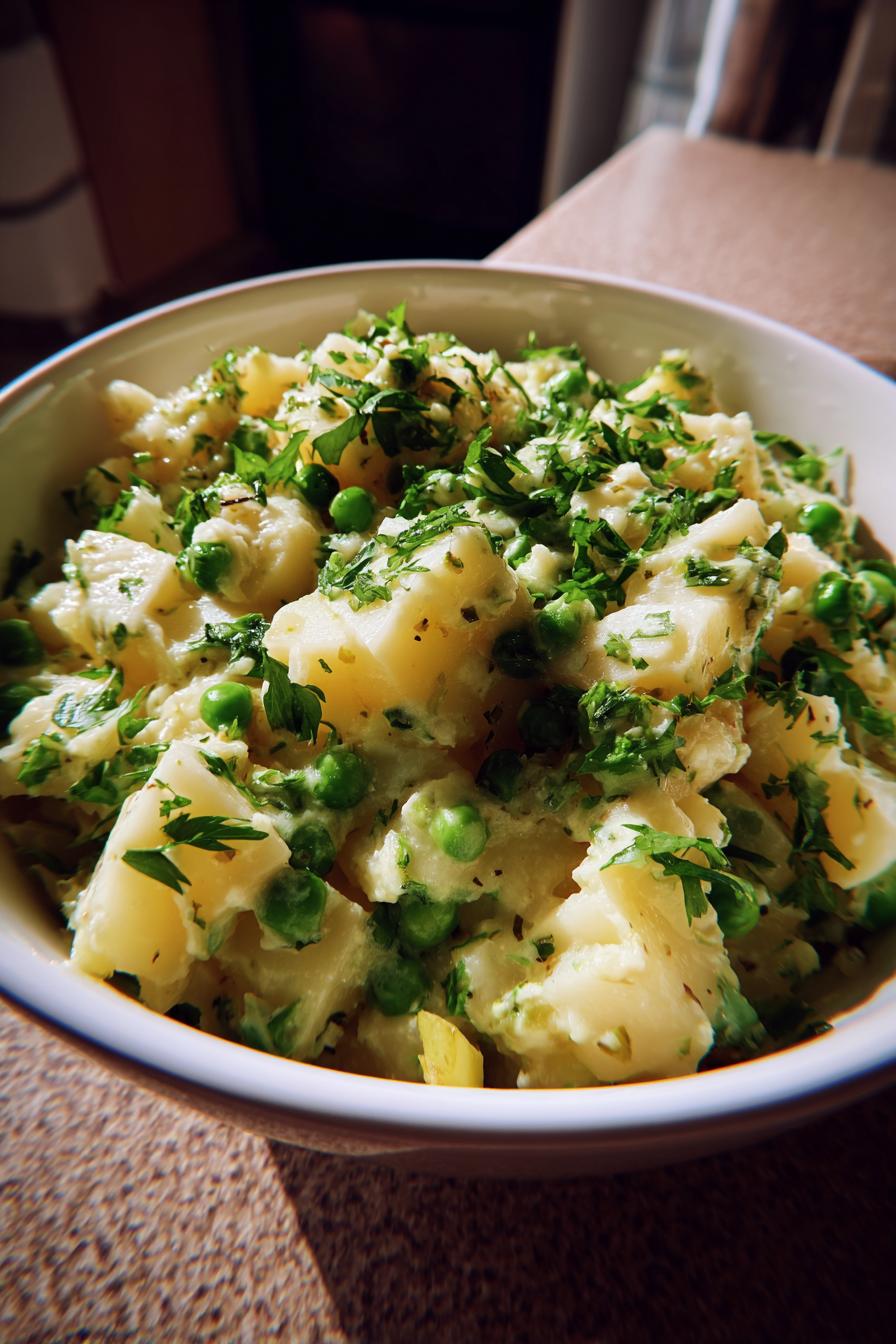 Köstliches,Traditionelles Kohlrabi mit Erbsen Rezept