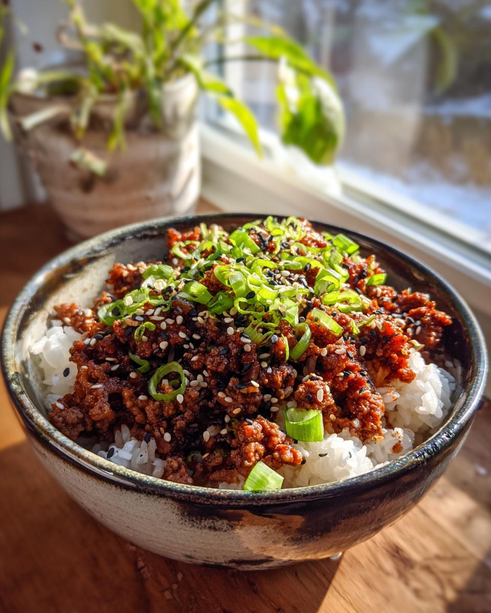 Koreanische Gochujang-Rindfleisch-Bowls - detail 2