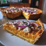 Kürbis-Flammkuchen mit Feta