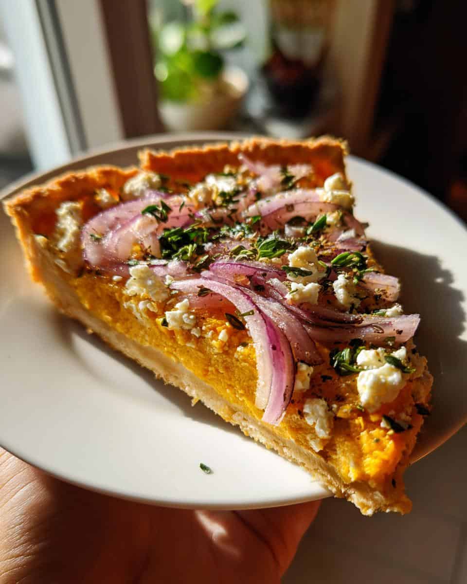 Kürbis-Flammkuchen mit Feta - detail 2