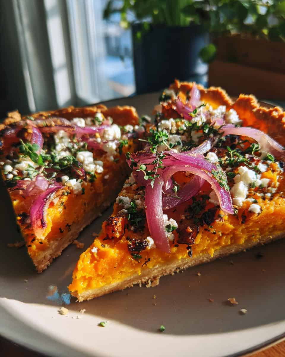 Kürbis-Flammkuchen mit Feta - detail 3