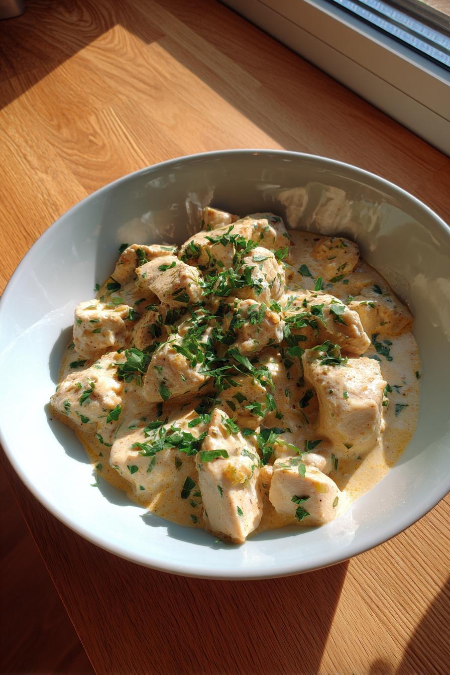 Low Carb Hähnchen in cremiger Frischkäsesoße - detail 1