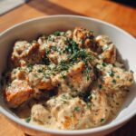 Low Carb Hähnchen in cremiger Frischkäsesoße