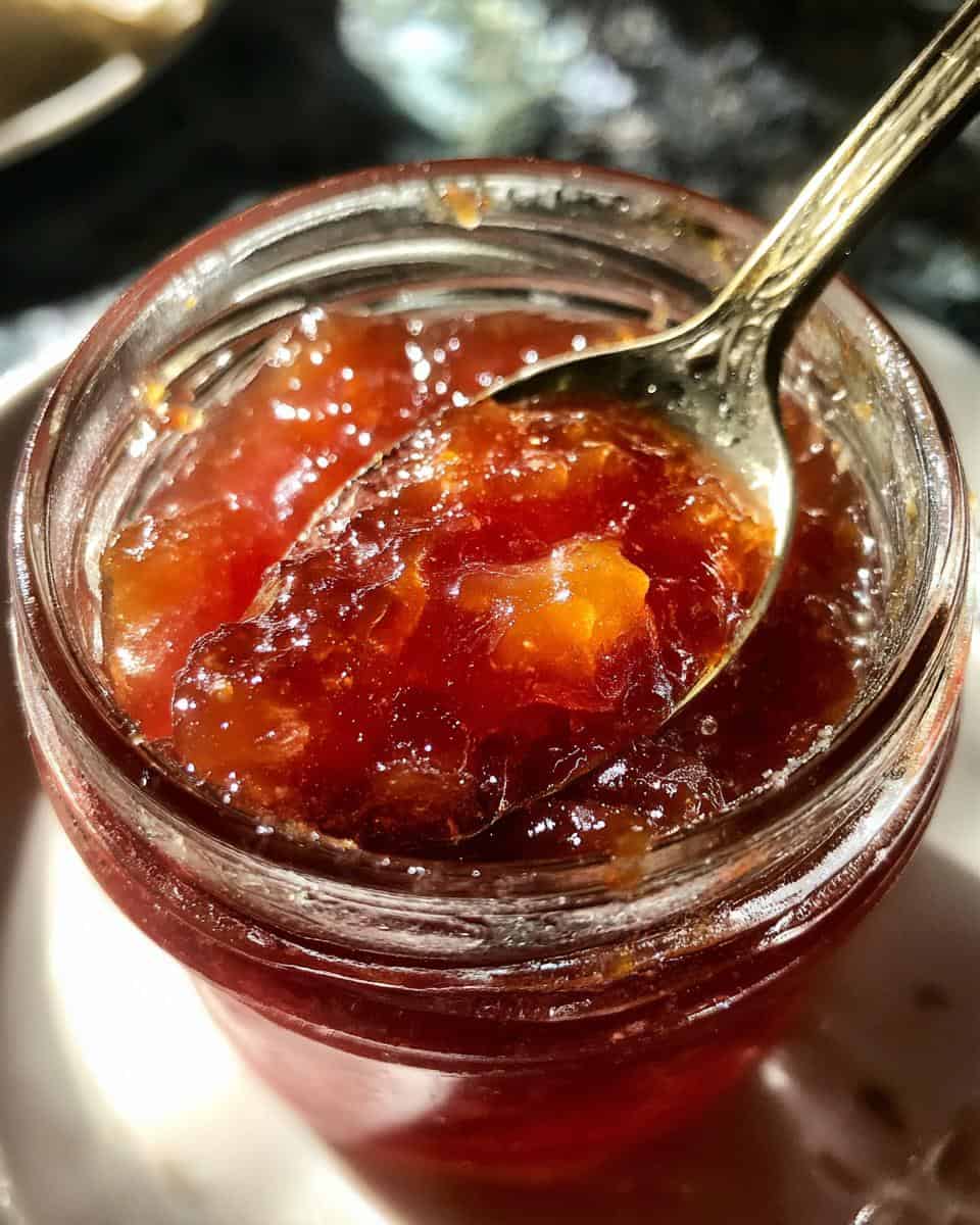 Saisonale Pflaumen-Birnen-Marmelade - detail 1