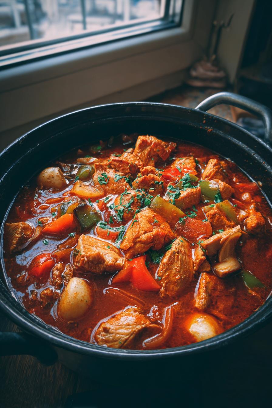 Schaschlik-Topf im Ofen - detail 1