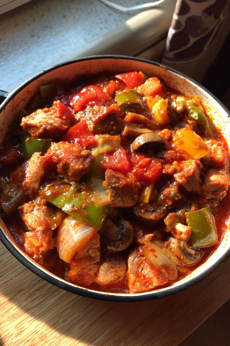 Schaschlik-Topf im Ofen - detail 2