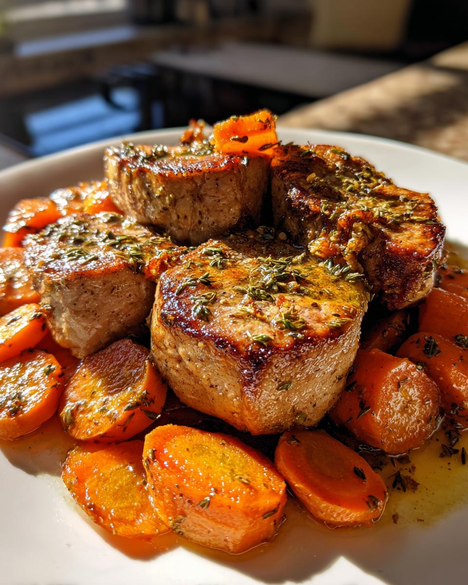 Schweinemedaillons mit Möhren - detail 1