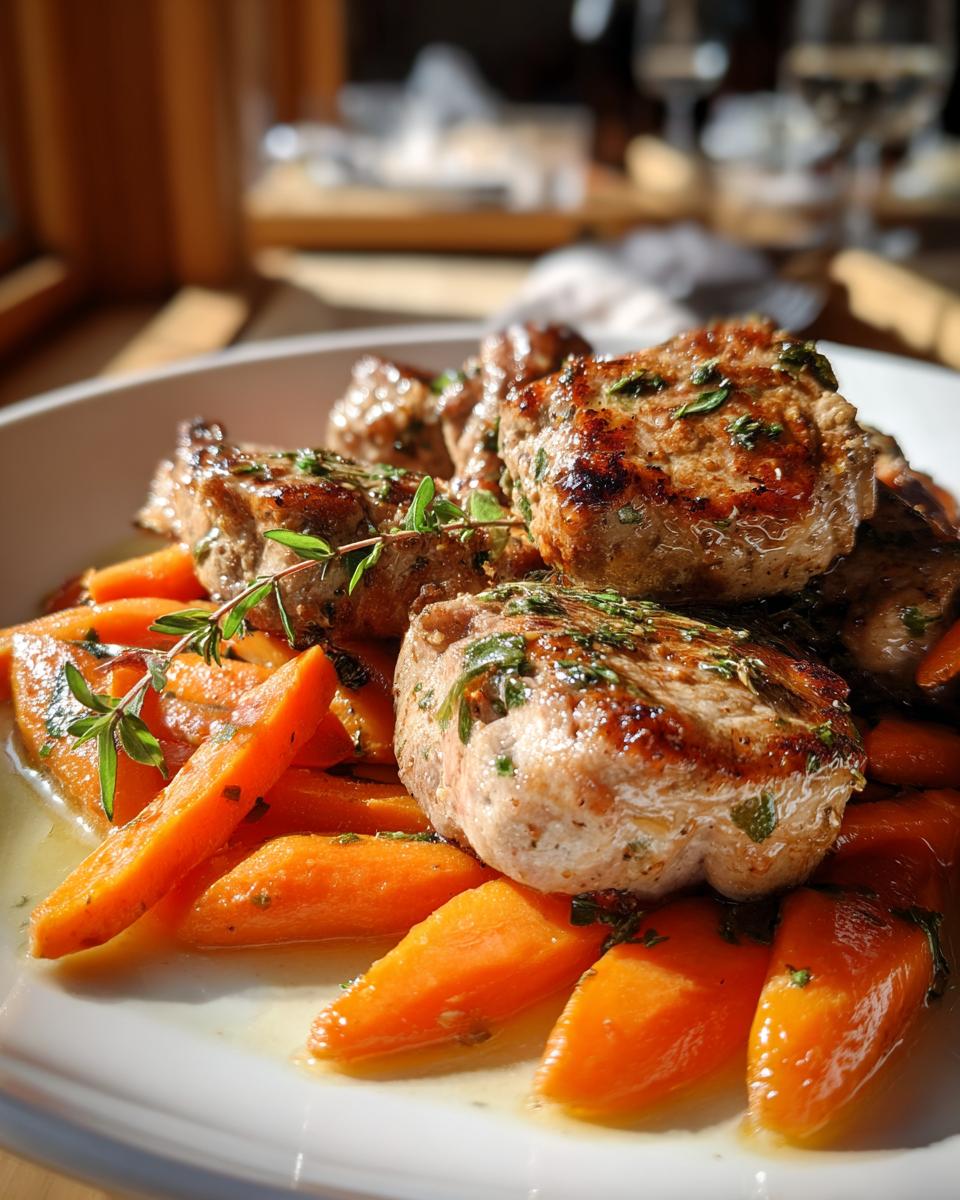 Schweinemedaillons mit Möhren - detail 3