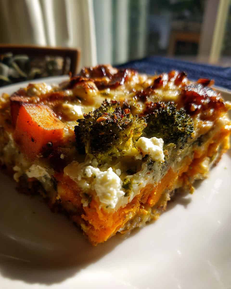 Süßkartoffel-Brokkoli-Auflauf mit Feta - detail 2
