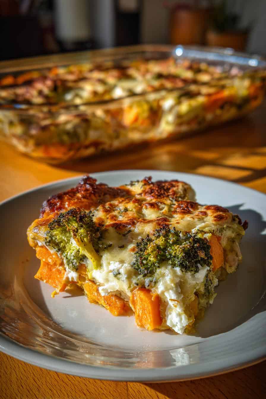 Unwiderstehlich: Süßkartoffel-Brokkoli-Auflauf mit Feta in 30 Min