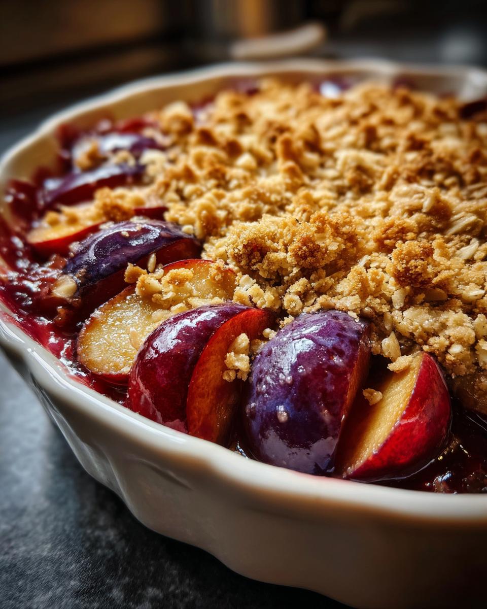 Zimt-Pflaumen-Crumble - detail 1