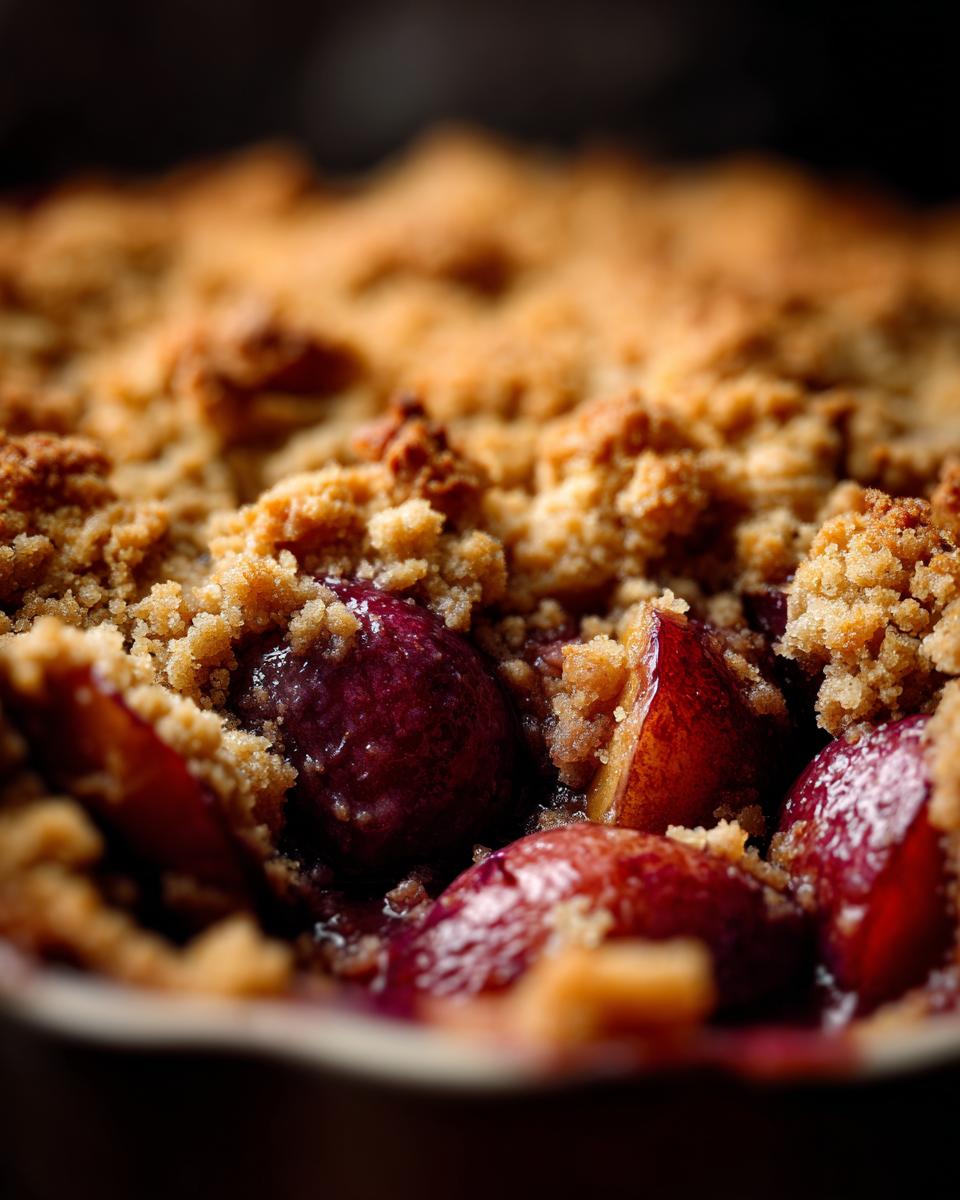 Zimt-Pflaumen-Crumble - detail 2