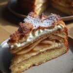 Apfel Rosenkuchen mit Frischkäse Vanillecreme