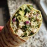 Avocado-Hähnchen-Salat-Wrap
