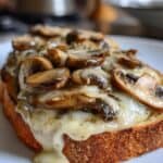 Champignon Käse Stulle Brot Genuss